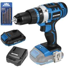 PRO 95702 20 V Akku-Bürstenbohrmaschine, 1/2 Zoll, mit zwei Geschwindigkeiten (ohne Zubehör)
