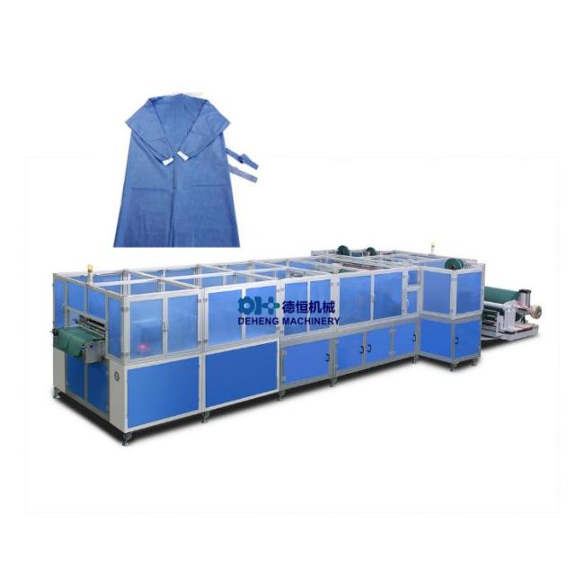 Gown Making Machine Disposable Waterproof Doctor Robes PP SMS SMMS Hospital Gown Making Machine