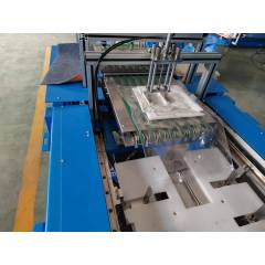 Thick and thin clothes folding bagging Non woven Surgical Gown and Garments stacking machine