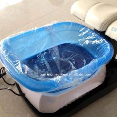Disposable Elastic Pedicure Foot Bath Spa Plastic Liner Cover Making Machine
