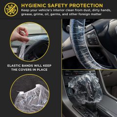 High quality universal waterproof disposable PE soft plastic transparent car steering wheel cover making machine