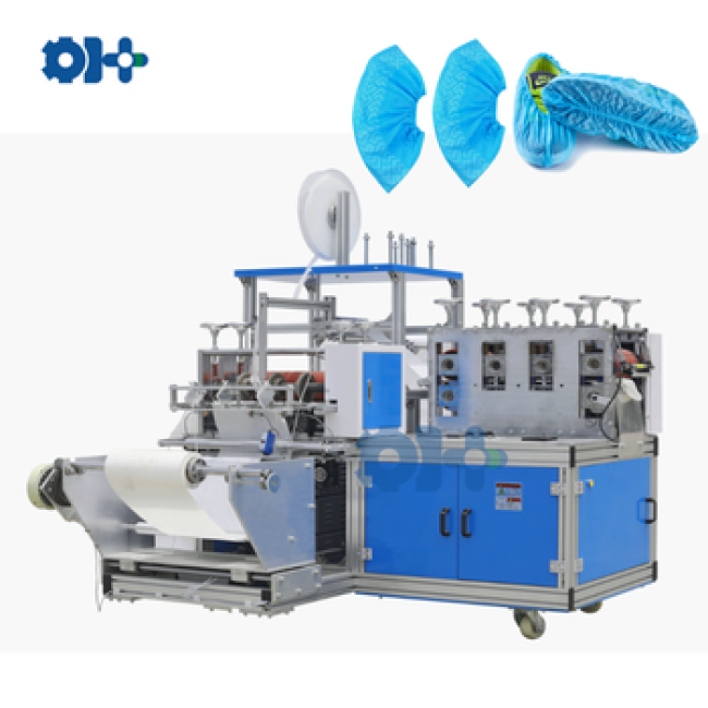 Disposable Surgical Nonwoven Shoe Cover Making Machine Blue and White Painted Steel/aluninum Alloy