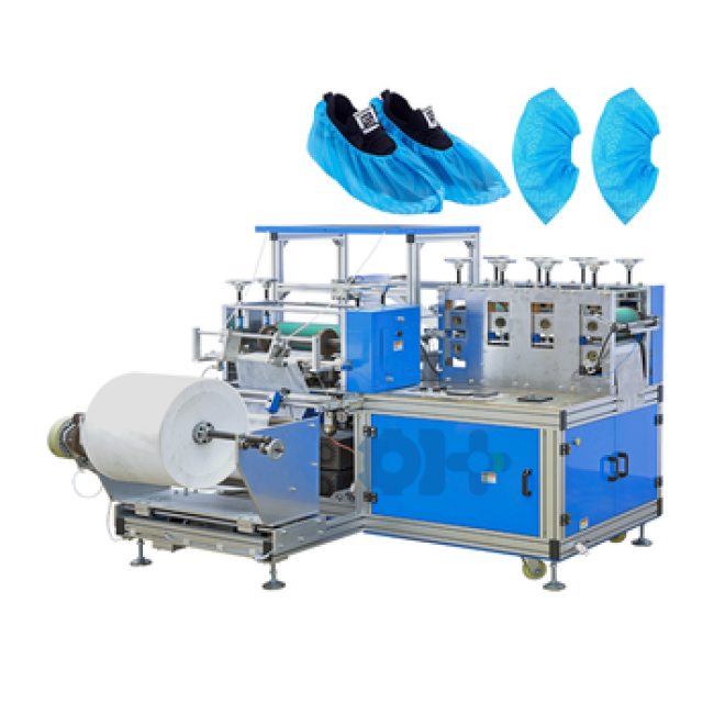 Deheng Automatic Hospital Nonwoven Shoes Cover Making Machine with Packing