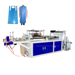 Máquina para fabricar delantales de plástico desechables Máquina para fabricar delantales