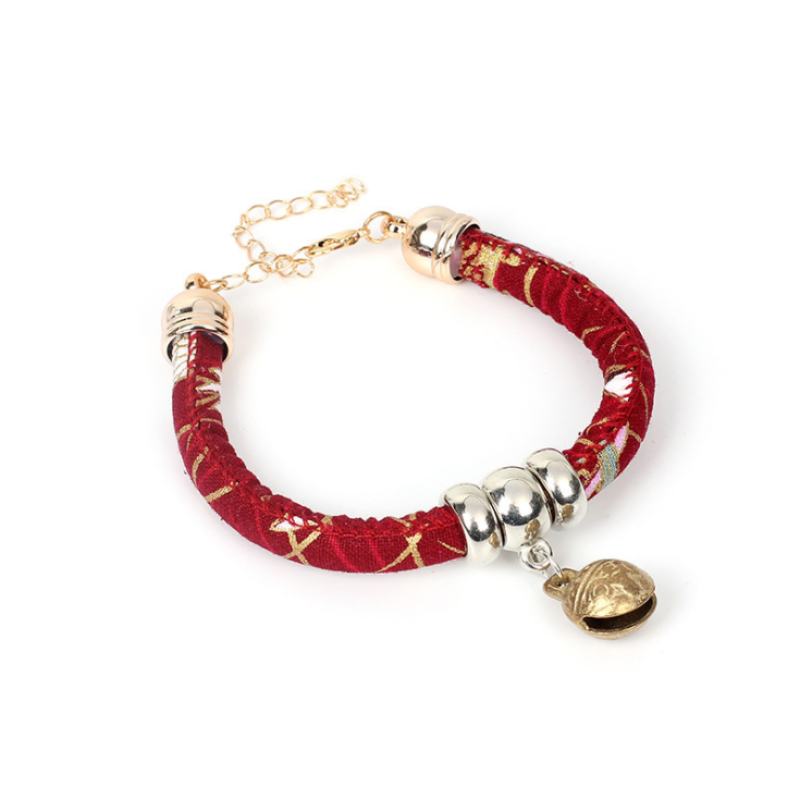 Cat Forest Collar Japanese Style Collar Cat with Bell Necklace Neck Puff Cat Clothes