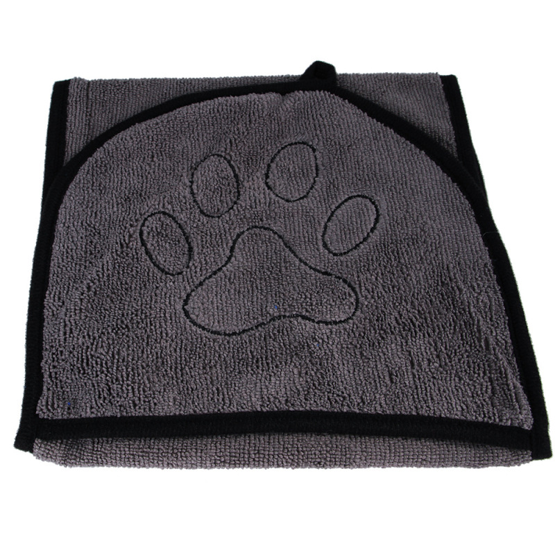 Pet Easy Wear Dog Bath Towel Luxuriously Soft Fast Drying 400gsm Microfiber Soft Belt With Pocket