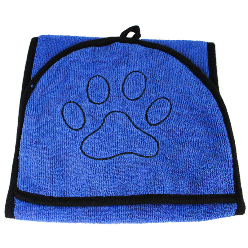 Pet Easy Wear Dog Bath Towel Luxuriously Soft Fast Drying 400gsm Microfiber Soft Belt With Pocket