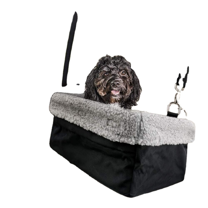 Devoted Doggy Deluxe Dog Car Seat Fits Pets up to 15lbs Booster, Padded Cushioning, Adjustable Straps, Metal Frame Enc