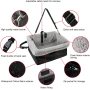 Devoted Doggy Deluxe Dog Car Seat Fits Pets up to 15lbs Booster, Padded Cushioning, Adjustable Straps, Metal Frame Enc