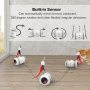 LED Light 360 Degree Rotation Interactive Cat Toy Rechargeable Automatic Irregular Moving Cat Toys for Indoor