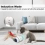 LED Light 360 Degree Rotation Interactive Cat Toy Rechargeable Automatic Irregular Moving Cat Toys for Indoor