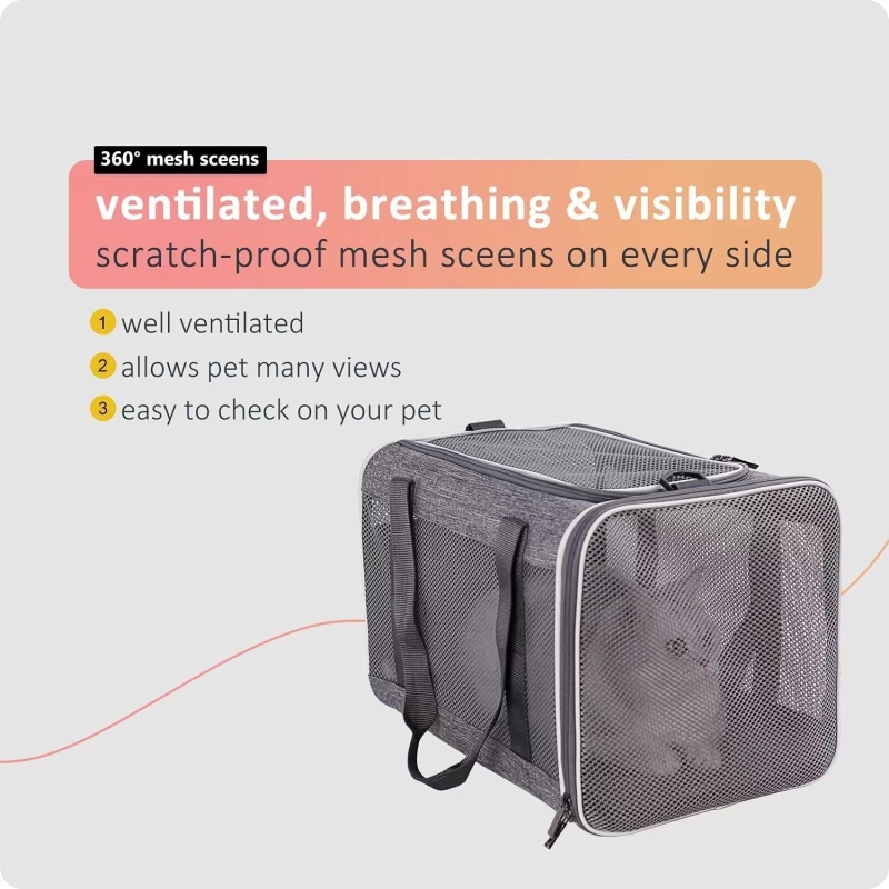 Soft Pet Travel Carrier Bag or Large and Medium Cats Pet Bag
