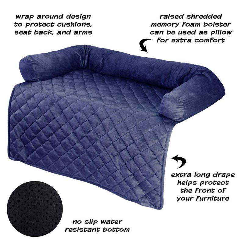 Amazon Waterproof Furniture Protector Pet Sofa Cover with Bolster Collection waterproof pet seat covers