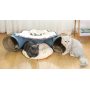 Indoor Cats with Removable Central Mat Cat Donut Tunnel Toys Pet Play Bed Indoor