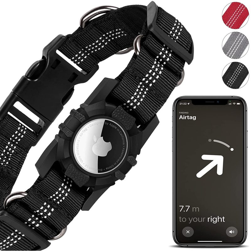 Apple Air Tag Dog Adjustable Collar  Dog Collar tracker Collar for Small Medium Large Dogs