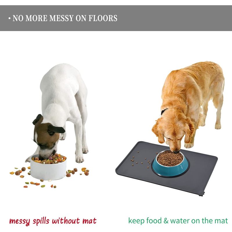 Silicone Pet Bowl Mat Stick Food Pad Water Cushion Waterproof