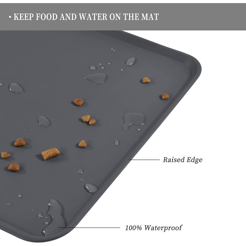 Silicone Pet Bowl Mat Stick Food Pad Water Cushion Waterproof