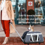 Pet Carrier with Removable Wheels for Dog and Cat Outdoor Travel