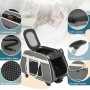 Pet Carrier with Removable Wheels for Dog and Cat Outdoor Travel