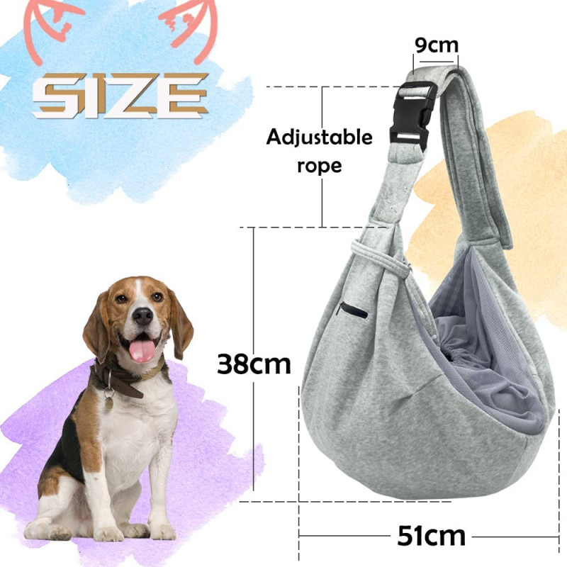 Hands Free Bag Buckle Dog Sling Carrier net Pocket pet Bag