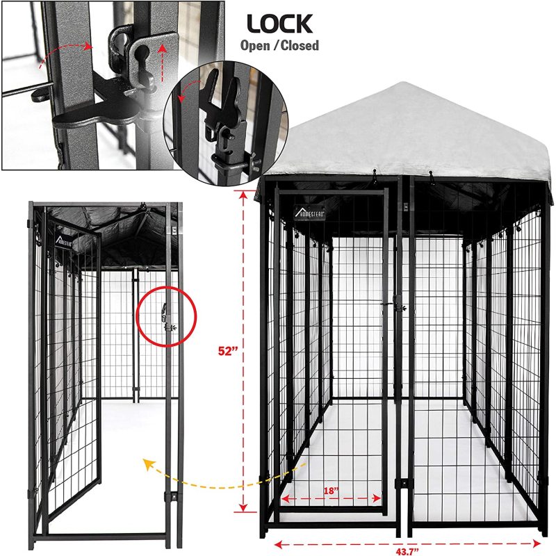 Waterproof Cover Wire Fence Kennel Ideal Kennel for Dog
