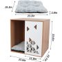 Modern Doggy Large House Pet Crate Furniture Kennel Side End Table Stand with Cushion