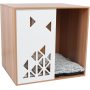 Modern Doggy Large House Pet Crate Furniture Kennel Side End Table Stand with Cushion