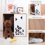 Modern Doggy Large House Pet Crate Furniture Kennel Side End Table Stand with Cushion