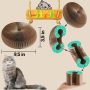Cat Scratching Board,Interactive  for Indoor  Foldable Deformable  Ring Bell Ball Catnip Toys Durable