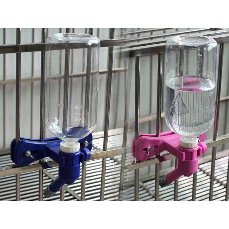 No Drip Large Dog Water Bottle Enlarged Sized Leak-Proof Nozzle Travel Kennel Crate Wire Cage Dispenser