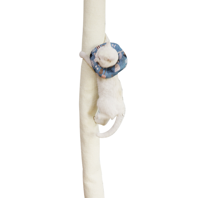 Pet Cat Sisal-Covered Scratch Posts with Pillow inside Great Fit for Kittens and Cats