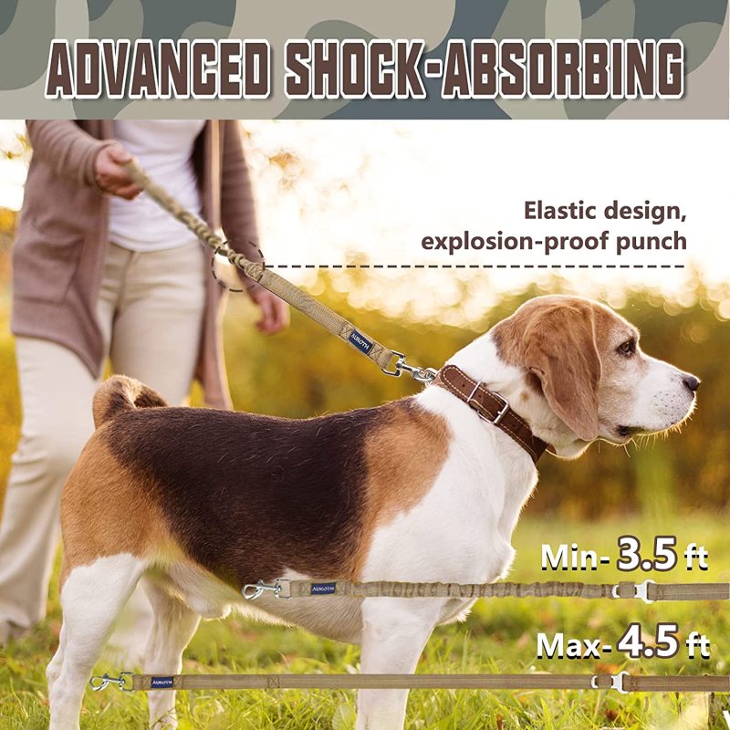 Shock Absorption Dog Training Leash for Bungee Medium Large Breed Dogs