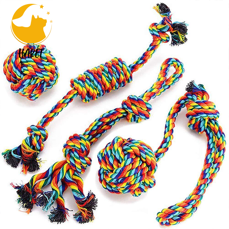 Dog Chew Rope Toys Set for Large Small Teething Pets Tough Teething Rope