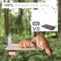 Cat Window Perch Foldable Cat Hammock Saving Space Cat Bed All Around 360 Sunbath and Lower Support Safety Iron