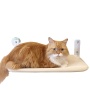 Cat Window Perch Foldable Cat Hammock Saving Space Cat Bed All Around 360 Sunbath and Lower Support Safety Iron