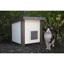 Easy Assembly Pet House Outdoor Pet Cabin Two Entry Exit Cat House Pet Nest Kitty Shelter Waterproof Cat Cave Ecoflex Cat Condo