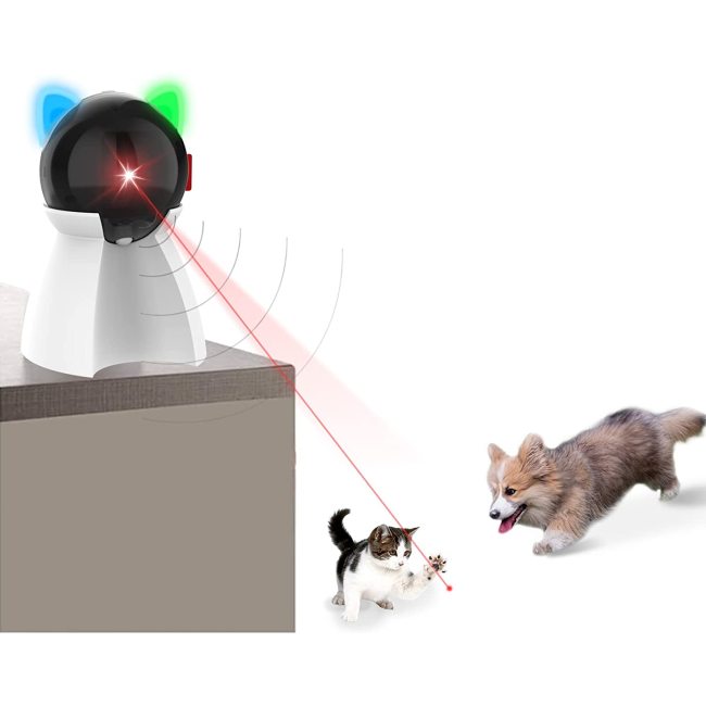 Automatic On/Off and Silent Interactive Cat Toy Rechargeable Motion Activated for Indoor