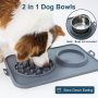 Pet Waterproof Outdoor Food Water Food Bowl Lick Mat with Suction Cups