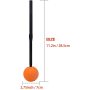Dog Chew Ball on a Rope Natural Interactive Rubber Ball for Fetch Throw and Tug of War Ball Pet