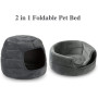 Self Warming Foldable Cat Dog Cushion Bed House High Elastic Foam Cave Tent Sleeping Bag Hooded Pet Bed Burrow Hut Pet Condo