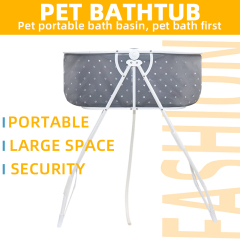 Wholesale High Quality Pet Dog Cat Washing Shower Grooming Bath Tub Basin Foldable Portable Elevated Folding Dog Bath Tub