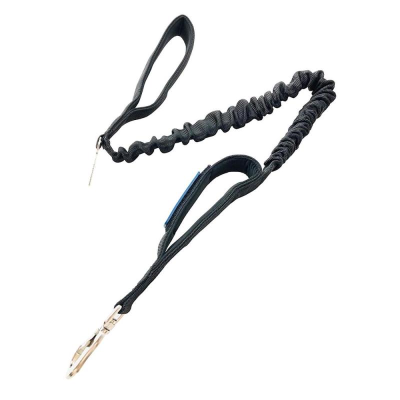 Good quality dog leashes for xl dogs heavy duty nylon elastic stretch shock absorbing military dogs training leashes