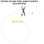 LED Dog Collar USB Rechargeable Glowing pet Dog Collar for Night Safety Fashion Light up Collar for Small Medium Large Dogs