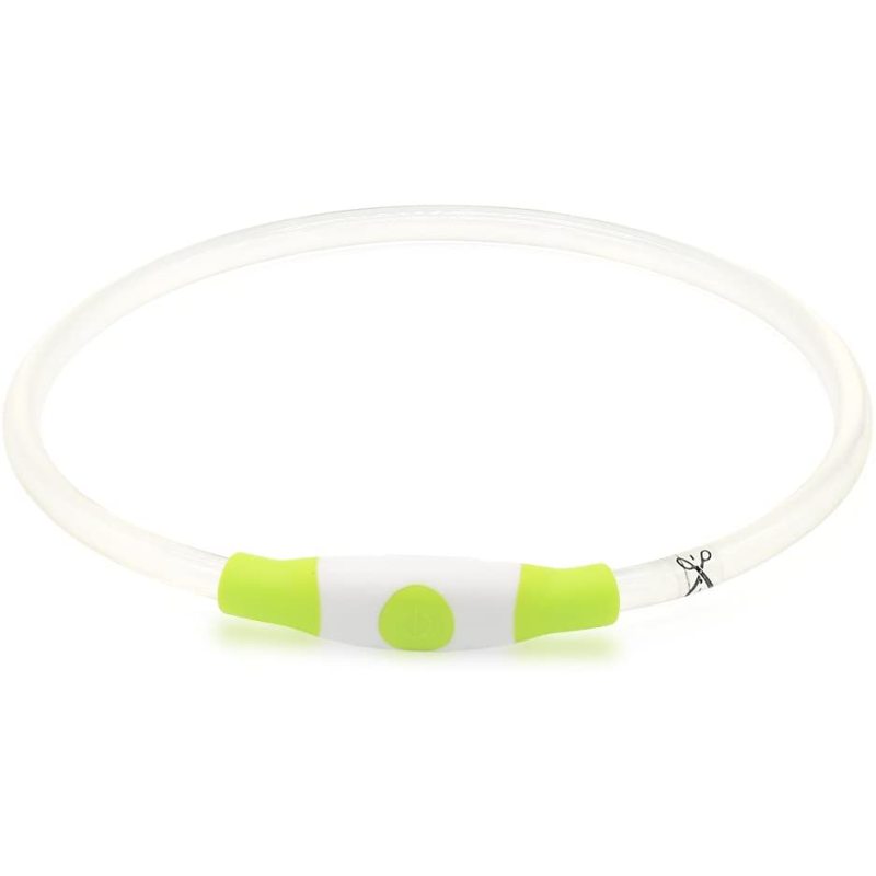 LED Dog Collar USB Rechargeable Glowing pet Dog Collar for Night Safety Fashion Light up Collar for Small Medium Large Dogs