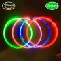 LED Dog Collar USB Rechargeable Glowing pet Dog Collar for Night Safety Fashion Light up Collar for Small Medium Large Dogs