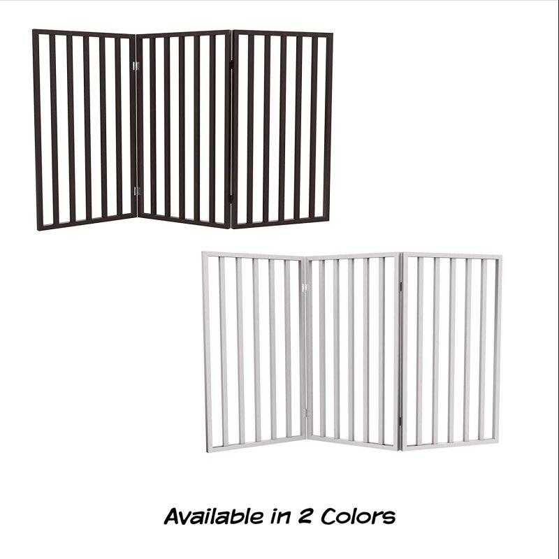 Stairs or House Dog Gate Freestanding Folding Accordion Style Barrier for Small Dogs