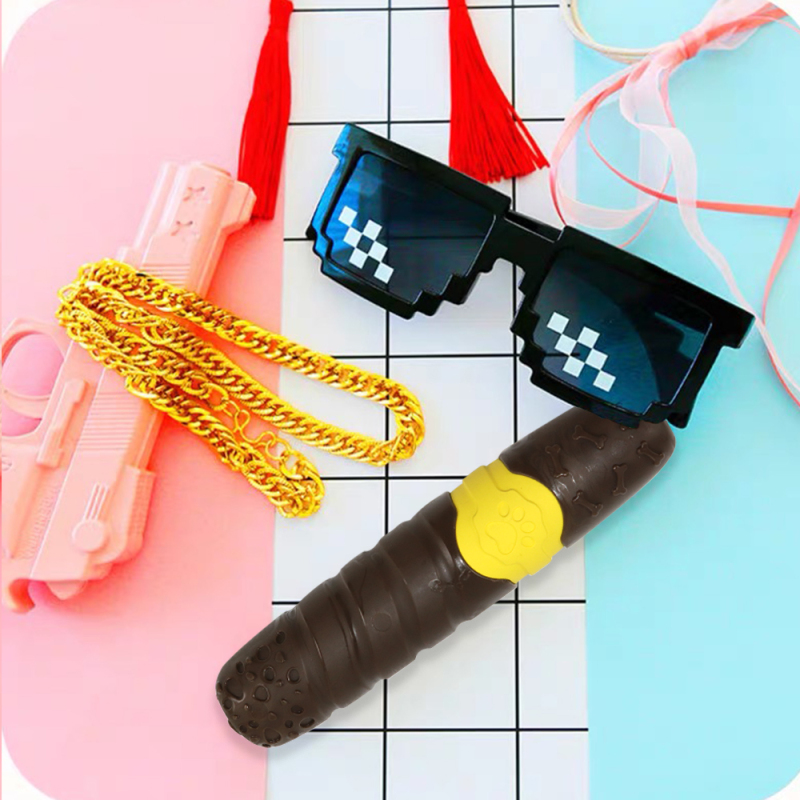 Indestructible Stick Durable Dog Chew Toy Tough Rubber Training Toy