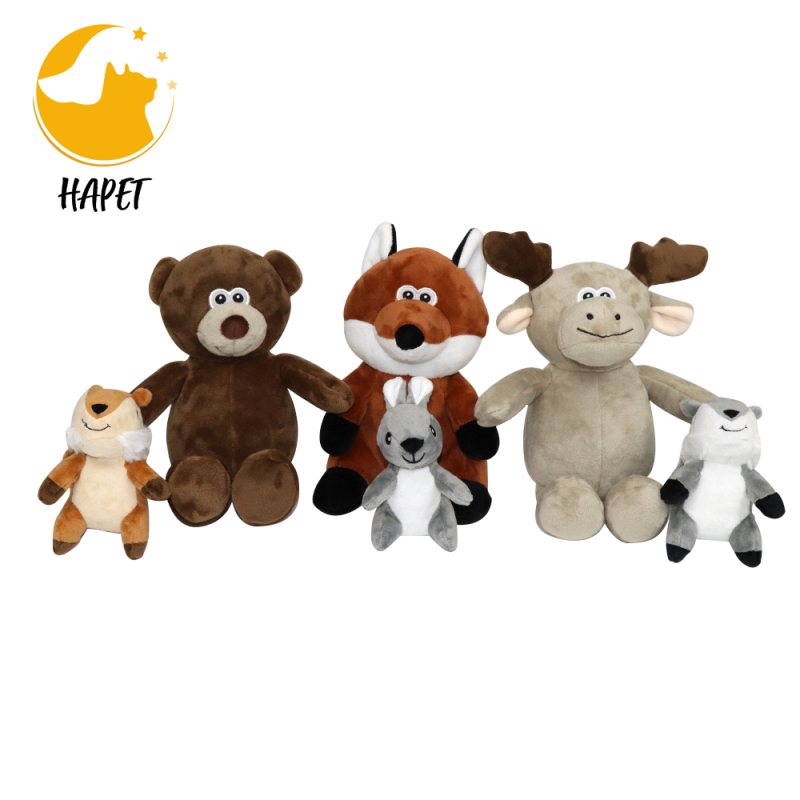 Dog Plush Toys Dog Squeaky Toys Set for Medium Large Dogs