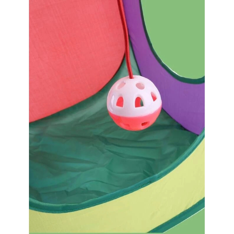 Square Cat Rainbow Tunnel kann faltbare Pet Nest Fässer Katzenspielzeug aufnehmen