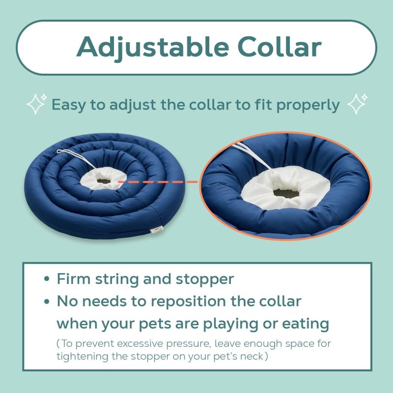 Comfy UFO Pet Recovery Collar Water-Resistant Dog Neck Donut E-Collar